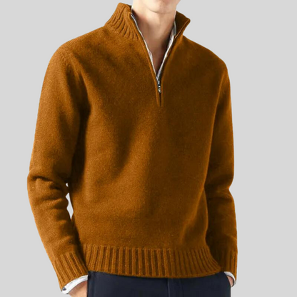 Andreas | Luksuriøs Halv-Zip Sweater