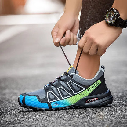 Men‘s Waterproof Hiking Shoes Outdoor Trainers Lace-up Climbing Shoes Women Trekking Sneakers Anti-slip Hunting Tactical Sneaker