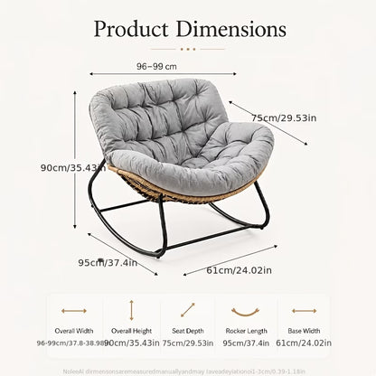 Papasan Rocking Chair